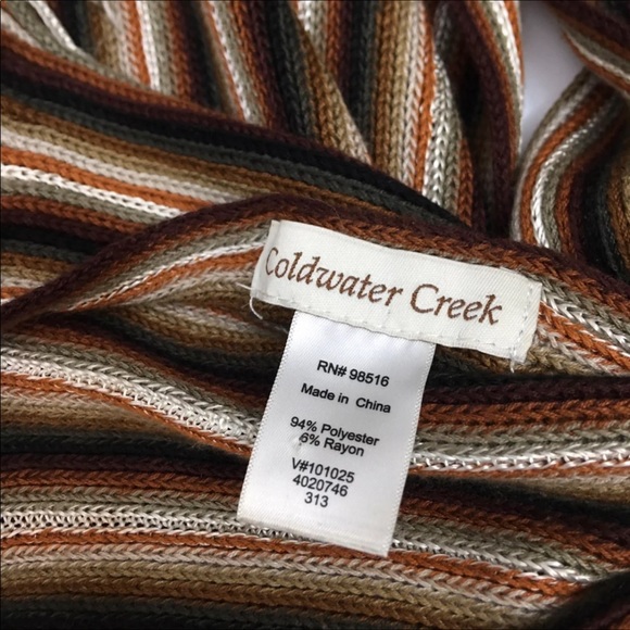 Coldwater Creek Fringed Scarf - Picture 5 of 5